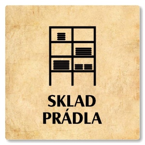 Sklad prádla, 80x80mm, pergamen, Nevada